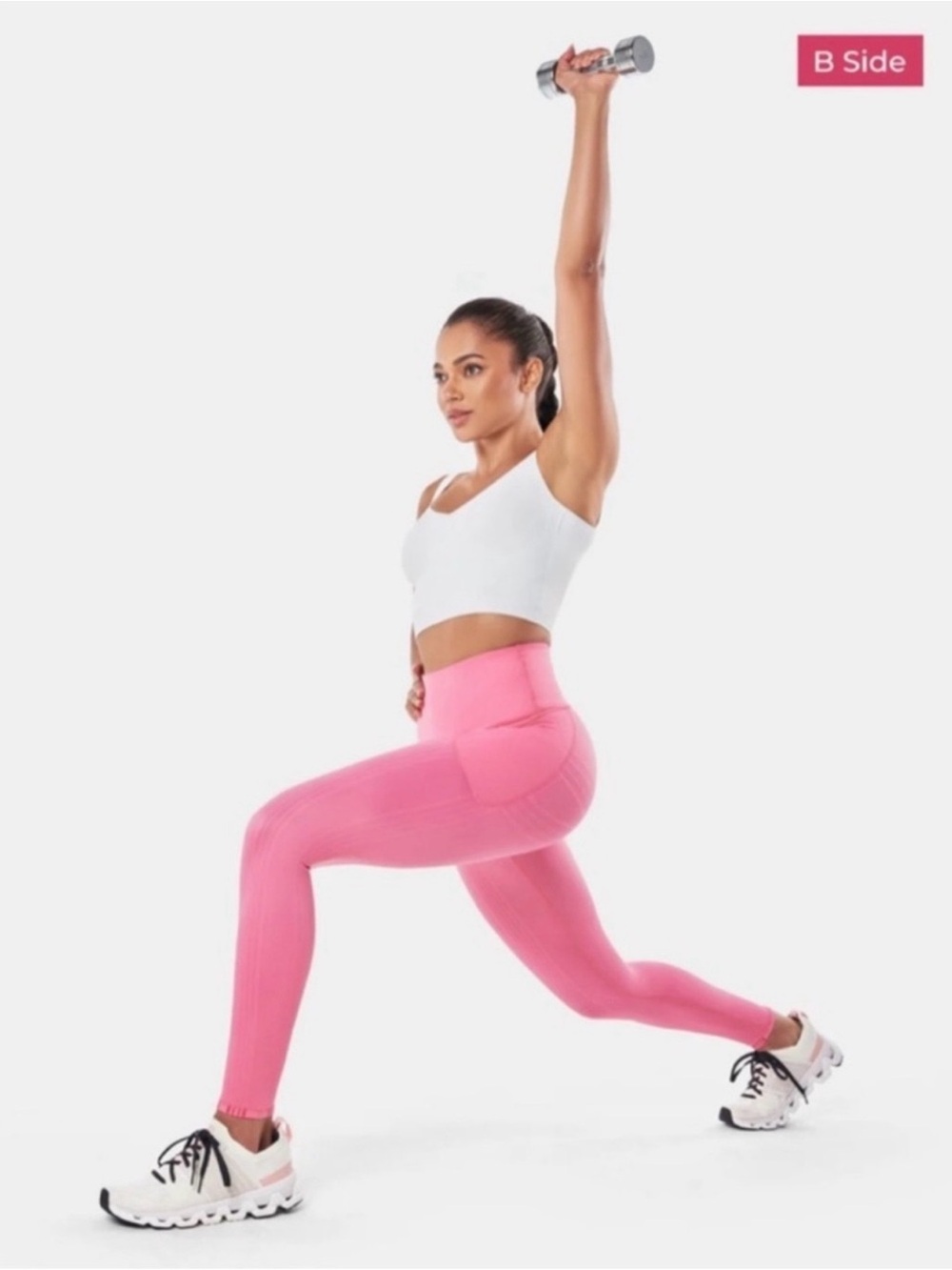 Fanka Body Sculpt Resistance Leggings in Sugar Pink size Medium EUC - Picture 4 of 10